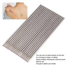 20pcs / Box Tattoo Skin Marker Pen Cores Microblading Marking Pen Refill