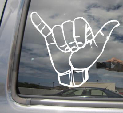 Shaka Brah Hand Aloha Hawaii Island - Car Truck Window Vinyl Decal Sticker 05030