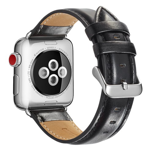Genuine Cowhide Leather Band for Apple Watch 11 10 9 8 7 SE 44/41/45/42/46/49mm - Picture 6 of 43
