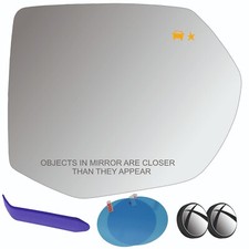 Passenger Side Mirror Glass for Tahoe Yukon Escalade Suburban 21-25, Heated, BSD