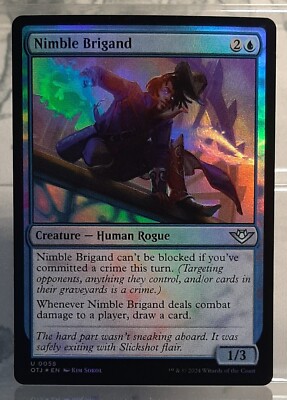 Magic - Nimble Brigand - Uc/Foil/Kreatur - Outlaws of Thunder Junction - EN/NM