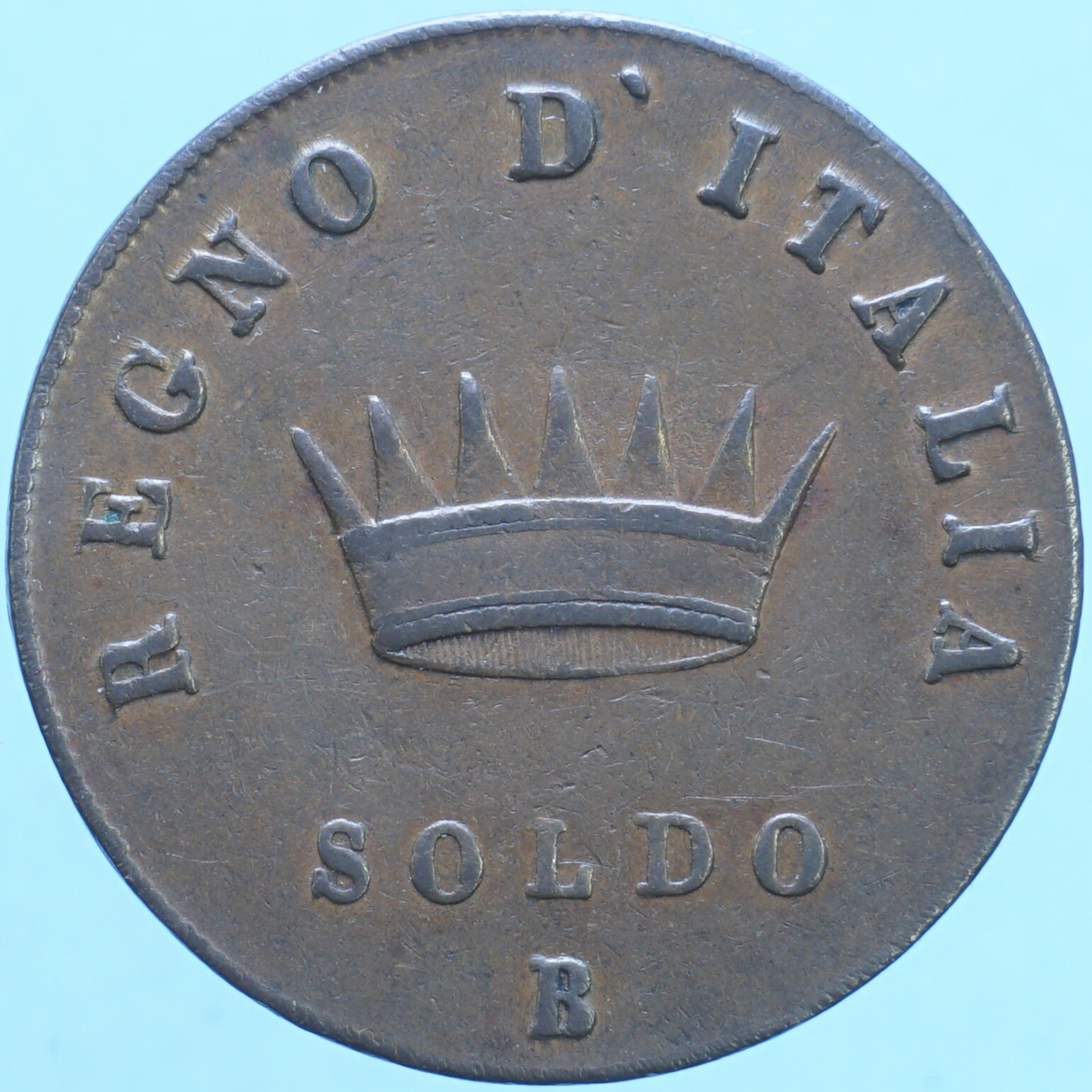 NAPOLEONE RE D'ITALIA SOLDO 1808 BOLOGNA RAME COPPER NUMISMATICA