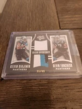 2015 Black Gold Golden Opportunity Kelvin Benjamin, Devin Funchess /99 Panthers