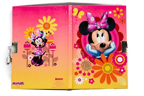 Disney Junior School Minnie Mouse Bow Diary with Marabou Pen Lock & Key 60 Sheet - Picture 3 of 5