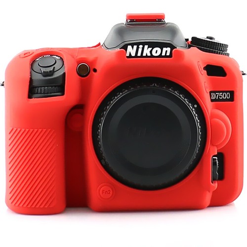Custodia corpo fotocamera DSLR morbida silicone gomma custodia fotocamera per Nikon D7500 - Foto 3 di 42