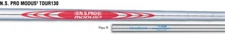 Mint Nippon NS PRO MODUS³ TOUR130, .355 Taper, R Flex, 3 to PW Set, 8 Pieces