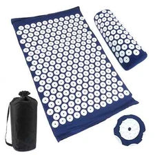 Massager Cushion Acupressure Relieve Pain Stress Back Body Pain Mat Pillow Set