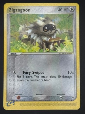 Zigzagoon Ruby and Sapphire 79/109 Common PTCG MP