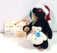 "Kris and Kringle" Hand Crafted by Deborah Canham Little Gem Teddy Bear