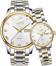 Elegant Waterproof Couple Quartz Watch Set