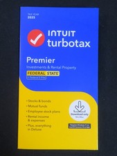 2025 Intuit Turbotax Premier Investments Rental Federal State Window Mac Staples