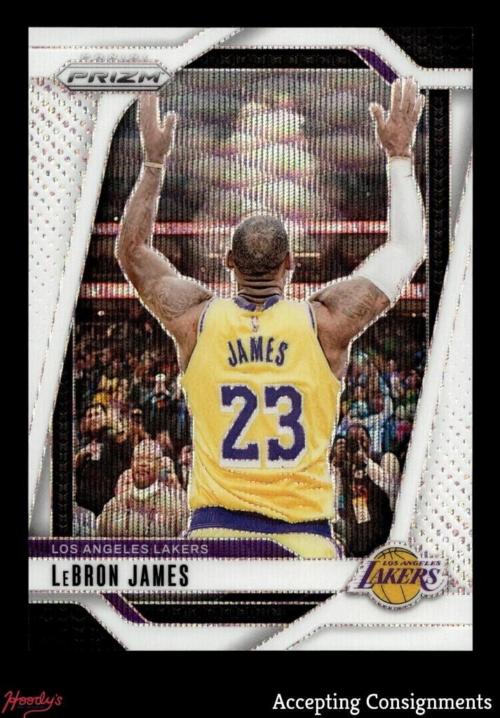2024-25 Panini Prizm Prizms White Wave #130 LeBron James 38/38 LAKERS