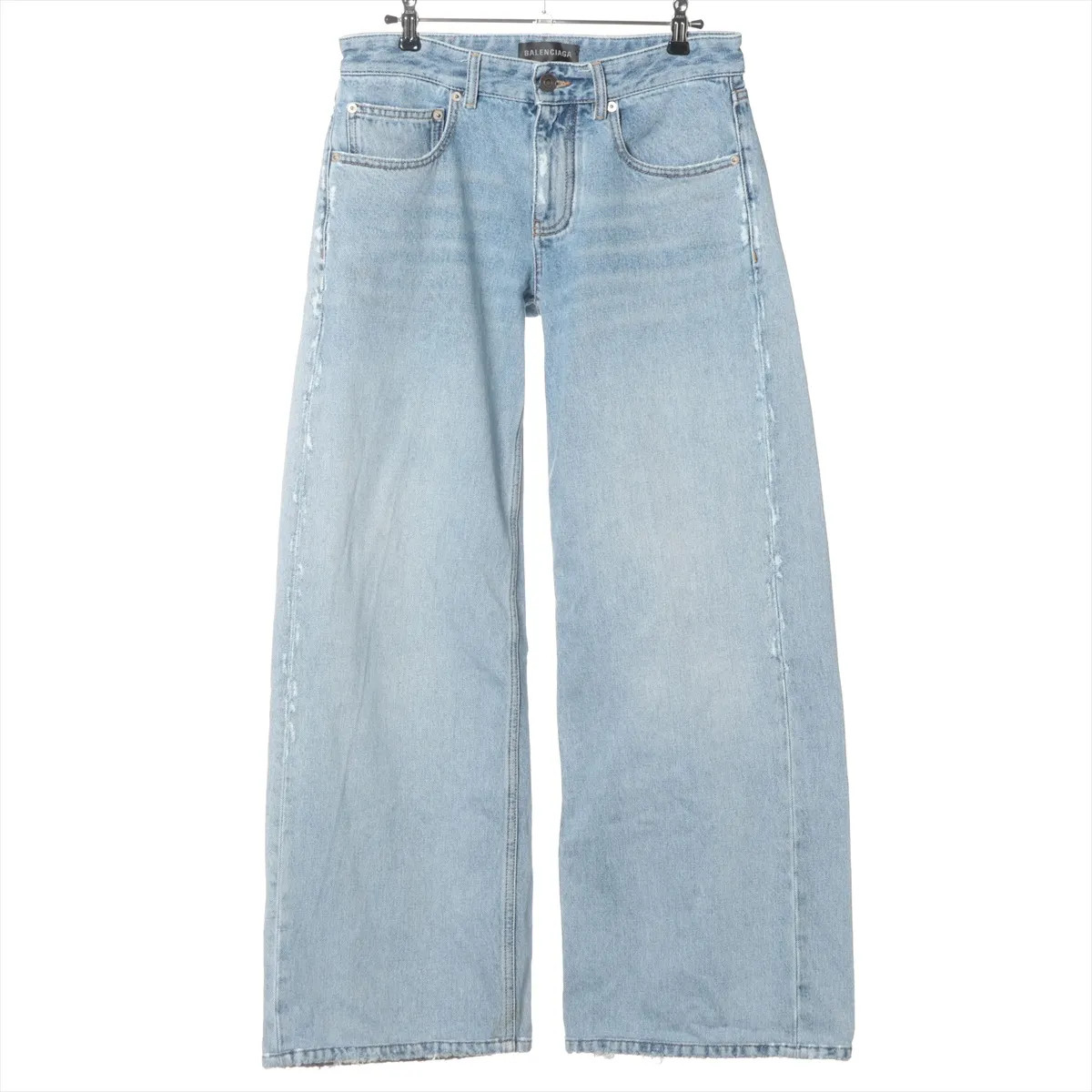 Balenciaga 24 years Cotton Denim Pants 24 Ladies' Light Blue  824300