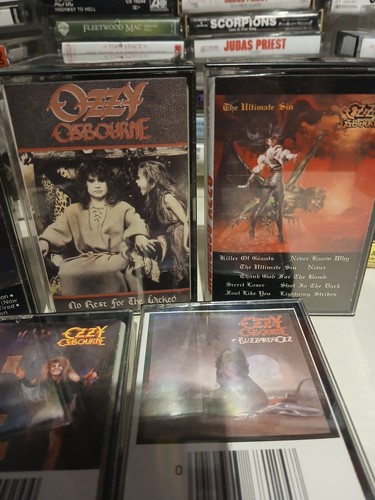 AWESOME OZZY OSBOURNE 5 CASSETTE LOT - Picture 4 of 6