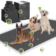 Extra Large 31"x47" 30 Odor-Control Super Absorbency Charcoal Pee Pads - Thic...