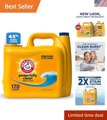 #ad Liquid Laundry Detergent Clean Burst Fresh 170 fl oz 170 Loads $25.59