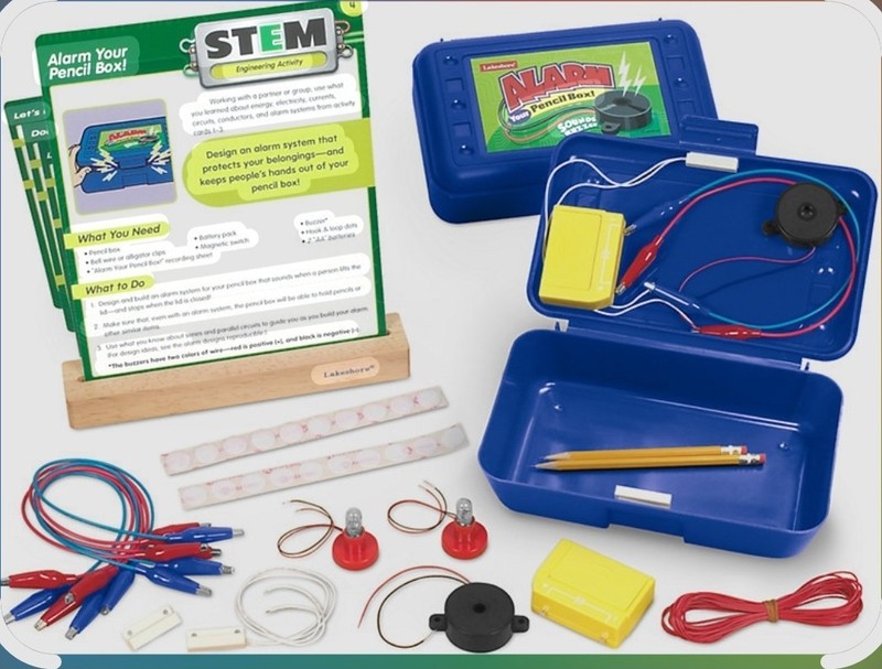 BRAND NEW Lakeshore STEM Science Lab – Alarm Your Pencil Box Lab- FREE SHIPPING