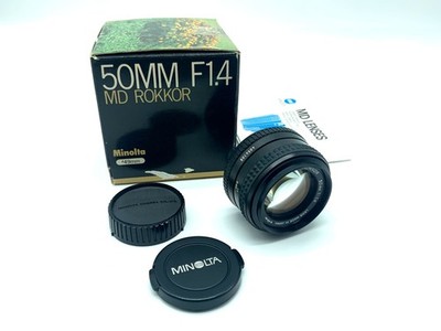 Minolta MD Rokkor 50Mm 1:1.4 Lens In Original Packaging Fixed Focal Length