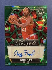 2024-25 Mosaic Sleepy Floyd Green Ice Scripts AUTO - Houston Rockets