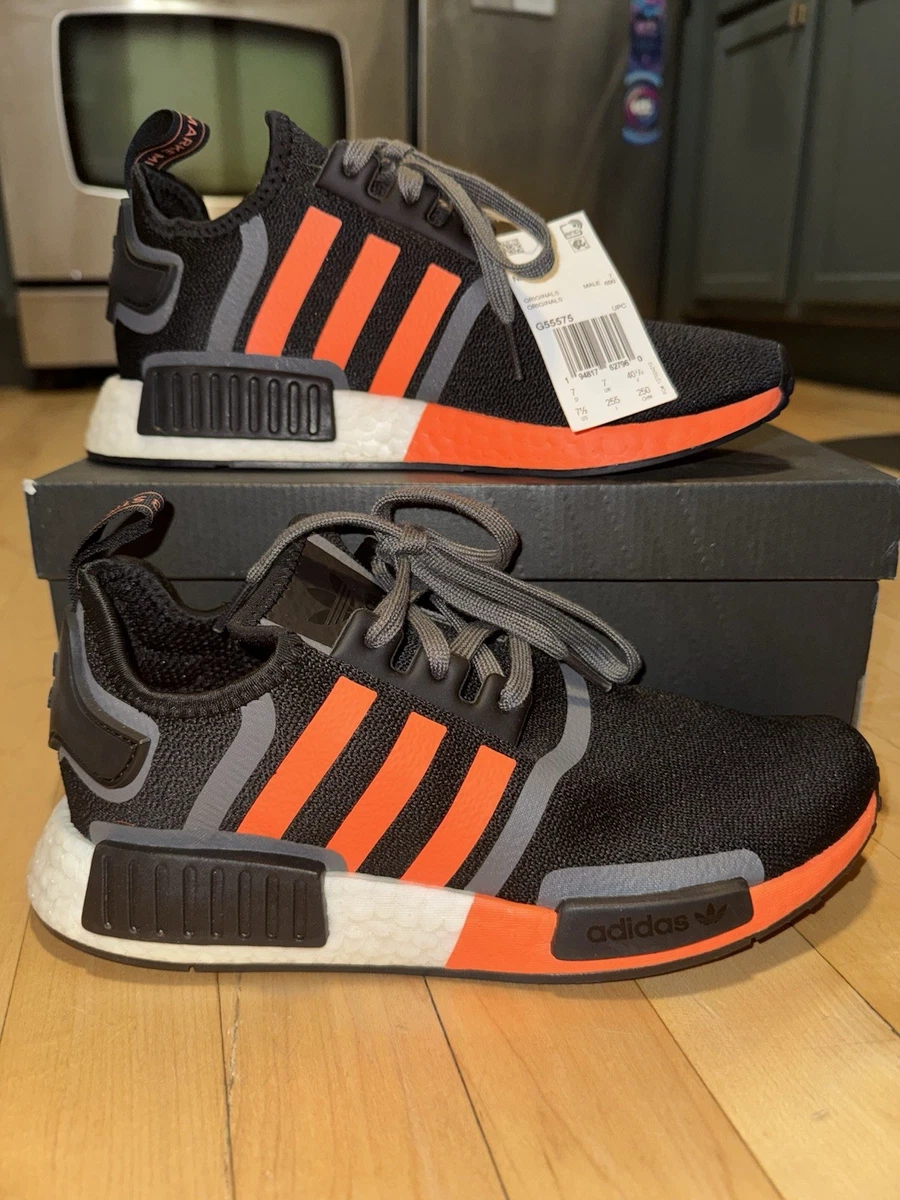adidas NMD_R1 Black Screaming Orange for Sale | Authenticity Guaranteed |  eBay