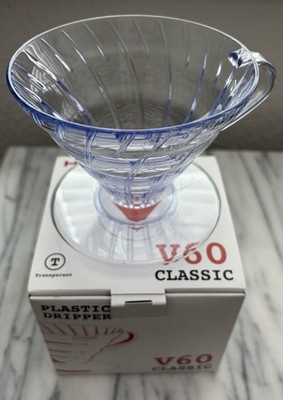 Hario V60 Plastic Coffee Dripper Pour over Cone Coffee Maker Size 02 NEW