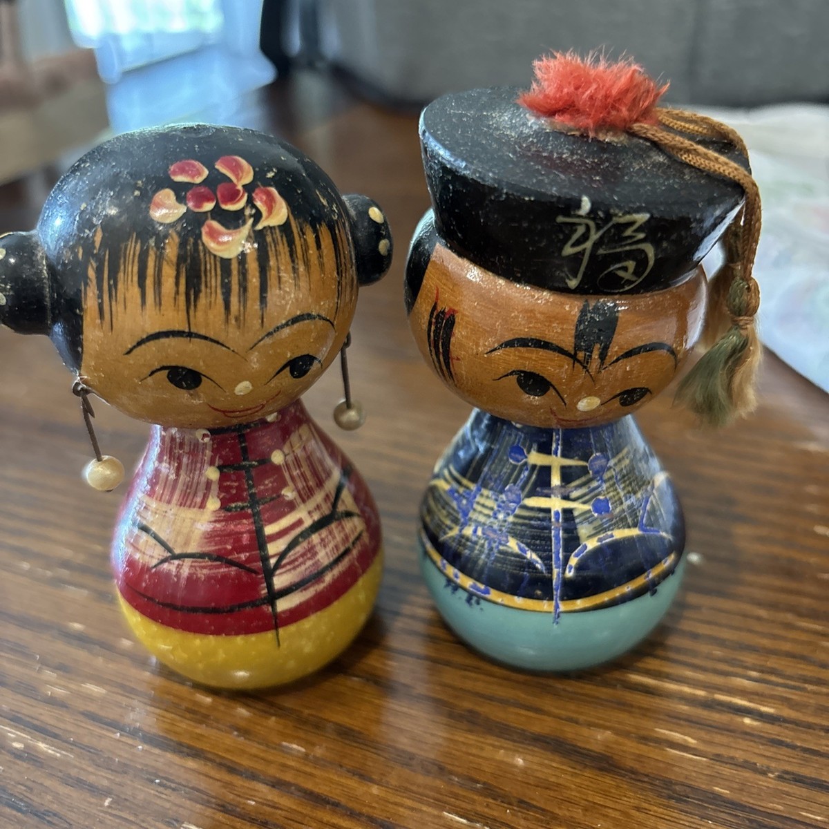 Vintage Japanese Bobble Head Kokeshi Dolls | eBay