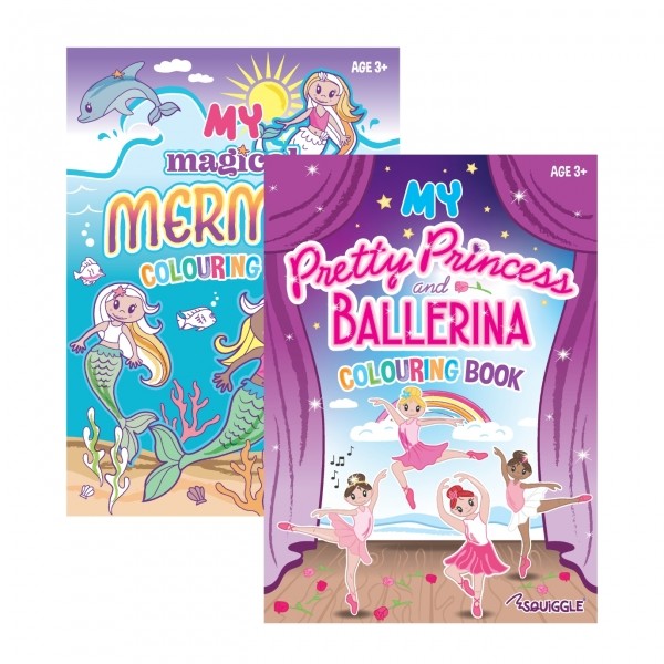 My Pretty Princess & Ballerina Colouring Book - Therapy Colour Kids Activity - Image 2