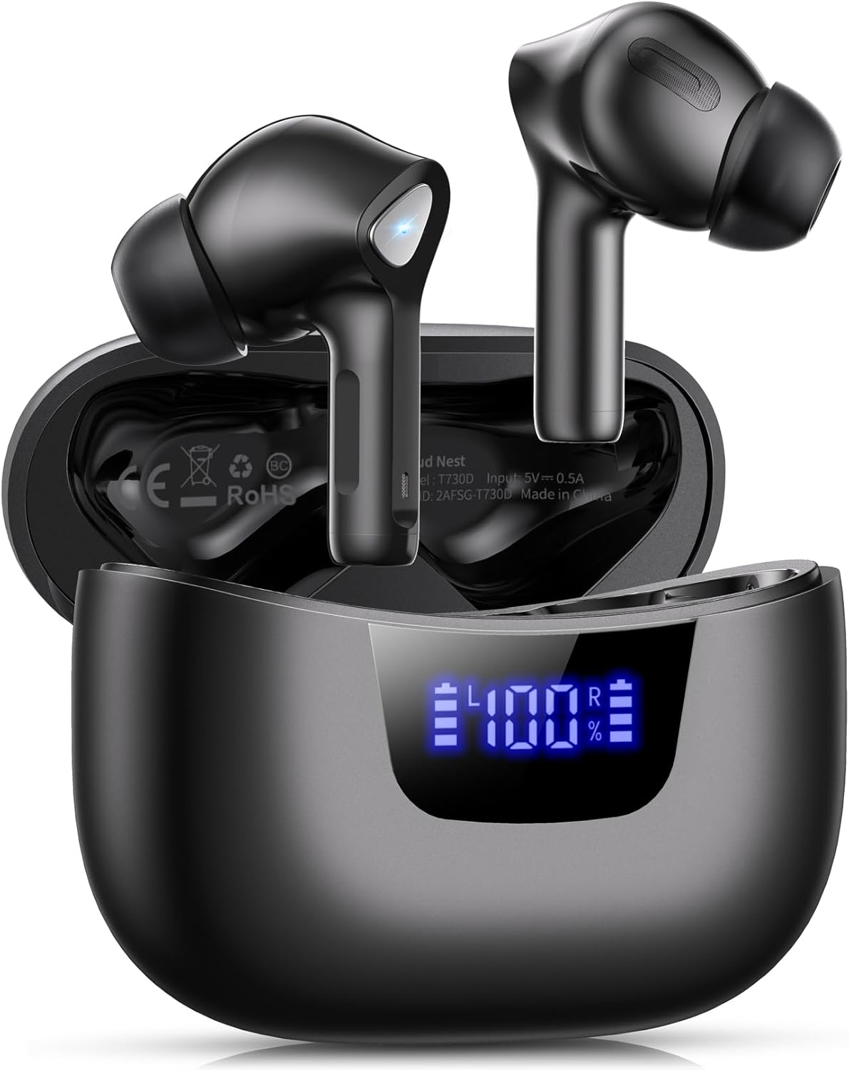 Wireless Earbuds Bluetooth 5.3 50H Playback Deep Bass Stereo Headphones-image