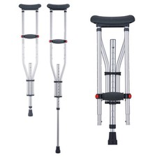 Uimoso Underarm Crutches 13-Level Height Adjustable Under Arm Walking Crutches