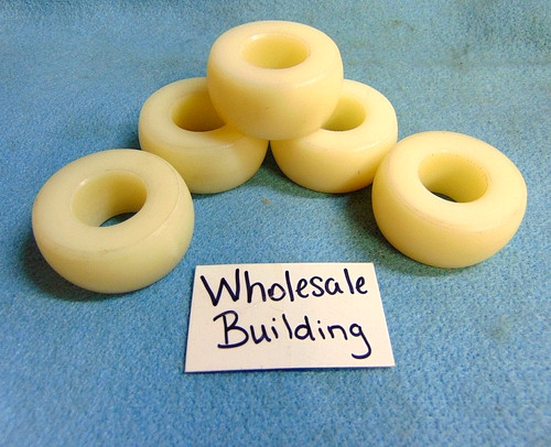 NYLON IDLER WHEELS  7/8" BORE 1-7/8 OD 7/8" WIDTH (LOT OF 5)