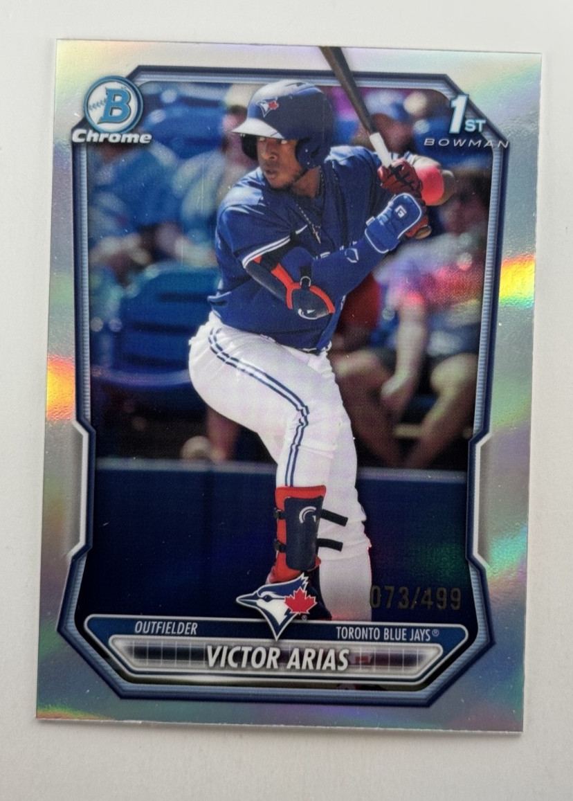 Victor Arias #BCP-29 Baseball Cards 2026 Bowman Chrome Prospect trading card — raw and PSA graded price guide