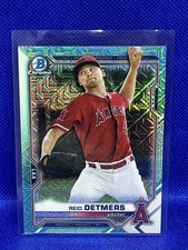 REID DETMERS #BCP-26-  2021 Bowman Chrome AQUA MOJO Refractor /225 RC ROOKIE