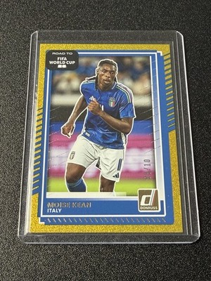 2025-26 Panini Donruss Road to FIFA World Cup 26' Moise Kean Gold #/10 Italy
