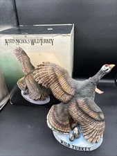 Vintage Austin Nichols 1983 Flying Wild Turkey #1 Empty Decanter With Box