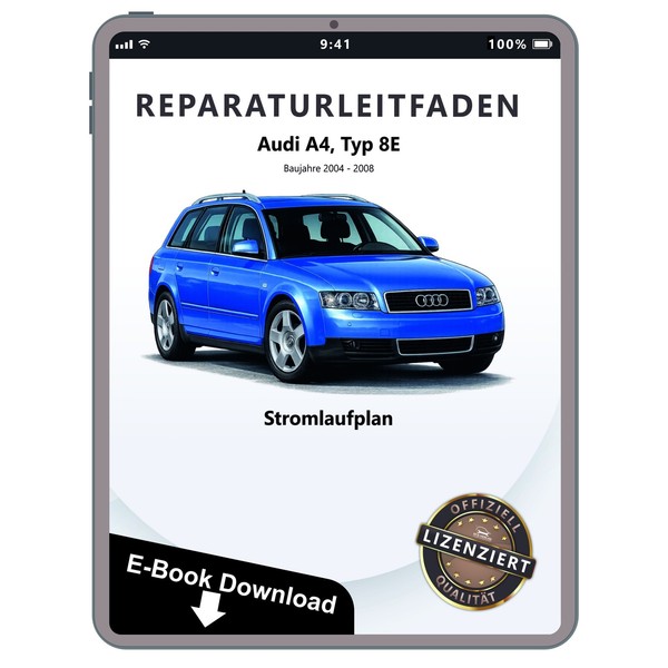 Audi A4 Typ 8E 2004-2008 SchaltpläNe Verkabelung Steckerbelegung Ebook-image