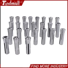 Findmall R8 Round Collet Set 25pc - 0.0005" TIR Ultra Precision Industrial