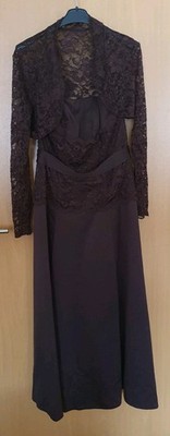 festliches Damenkleid, Party, Abi, Tanzkleid, Gr. 40, Laura Scott, dunkelbraun 