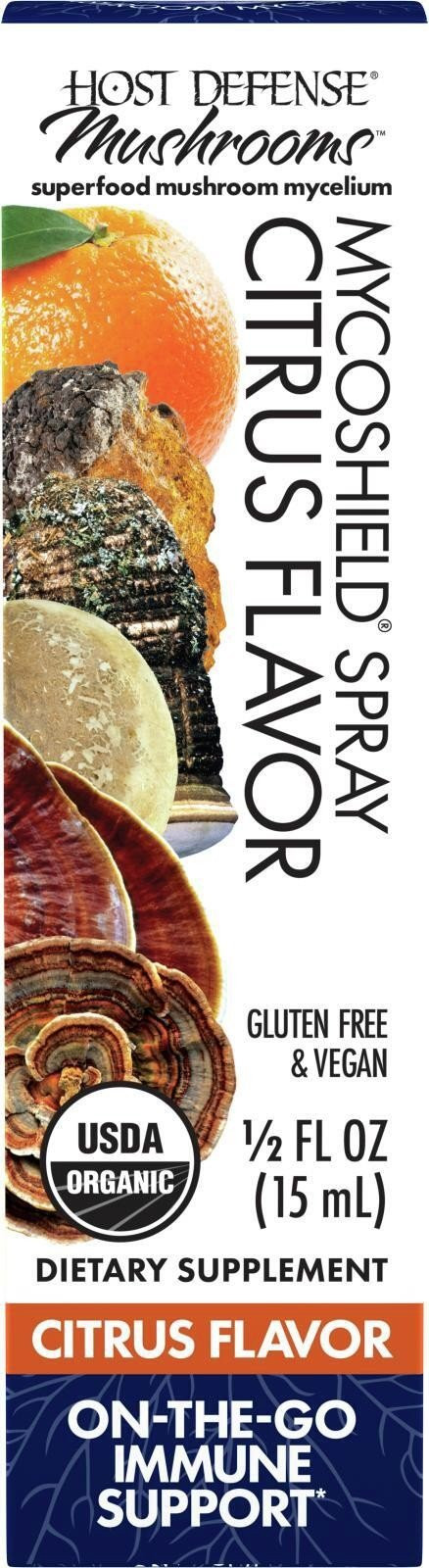 Fungi PerfectiHost Defense MycoShield Spray Citrus Flavor 05 жидких унций Жидкость 2590₽