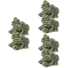 3 Pack Frog Modeling Bolt Cap Resin Toilet Covers Push-on Bowl Caps