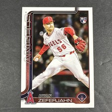 Topps Update Series Ryan Zeferjahn Rookie #US324 Los Angeles Angels MLB 2025