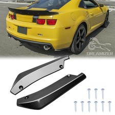 Carbon Fiber Rear Spats Bumper Diffuser Splitter Canard For Chevrolet Camaro Ss