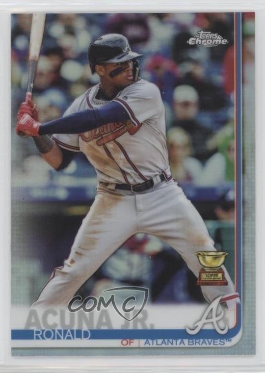 2019 Topps Chrome Refractor Ronald Acuna Jr Ronald Acuña Jr #117 19y5
