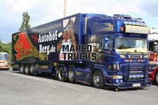 LKW Foto Scania R 580 Kofferauflieger Deutschland blau Jens Bode Autoho B #b2sa