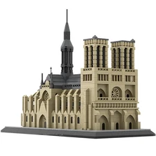Compatible Medieval Catholic Cathedral Architecture Building Toys 1770