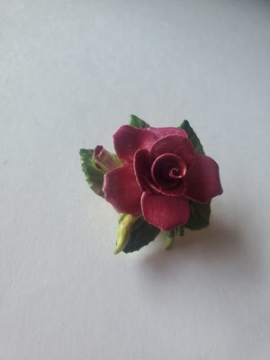 Crown Staffordshire England Porcelain? Bone China?Flower Brooch