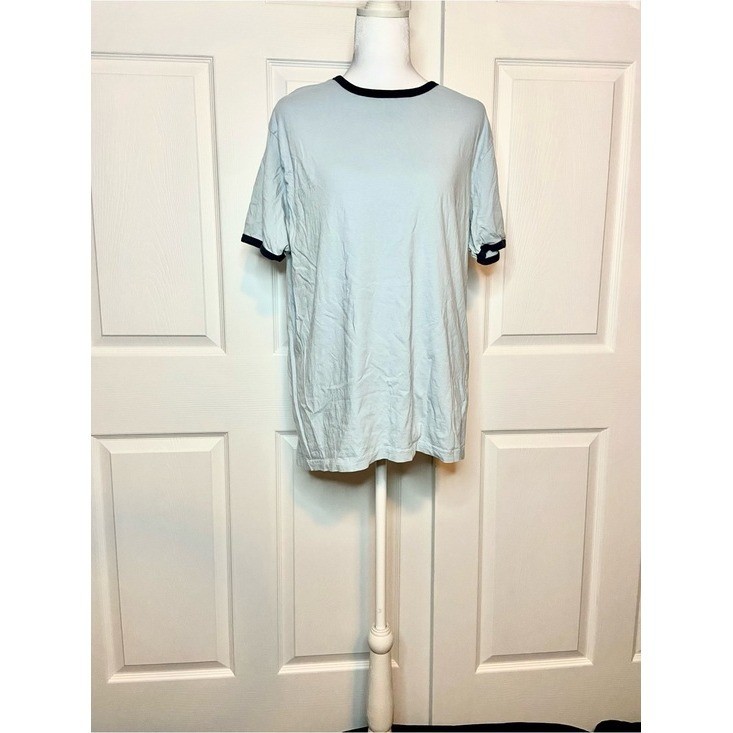 Brave Soul Light Blue Ringer Tee