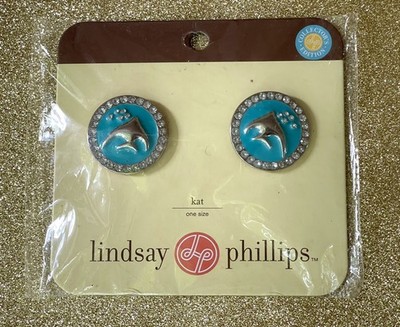 New Lindsay Phillips Snaps KAT Turquoise Aqua Fish Collectors Edition bling