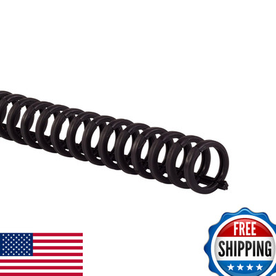 GBC Binding Spines Coils 1/2'' 85-Sheet Capacity Black 25-Pack ProClick