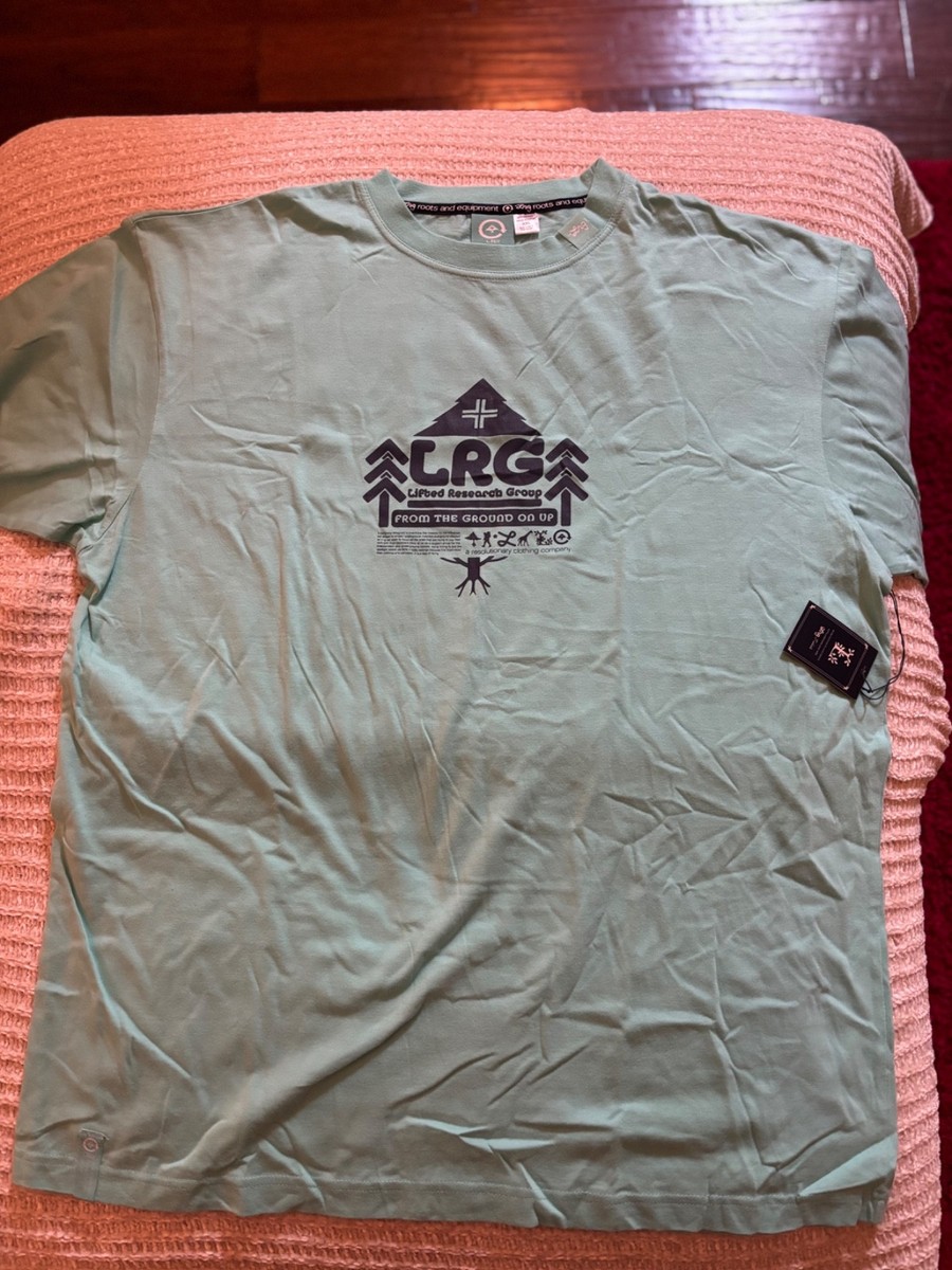LRG Lifted Research Group Ground Up T shirt Tiffany Blue XXL