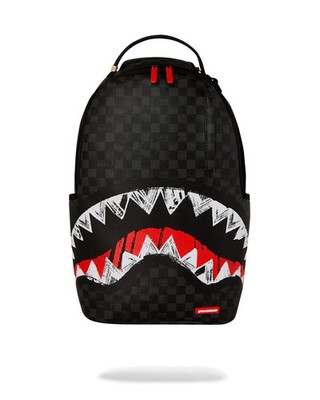 Sprayground Midnight Shadow Dlxv Backpack Scribble Black Bookbag